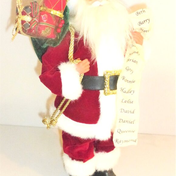 2 SANTA Table Pieces Santa List Naughty or Nice Fire Place Mantel Santa - Picture 6 of 11